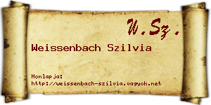 Weissenbach Szilvia névjegykártya